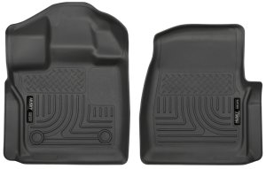 Ford F-150 Floor Liners - Front - Husky Liners - WeatherBeater - Black - `15-`23 Ford F-150 Floor Liners - Front - Husky Liners - WeatherBeater - Black - `15-`23